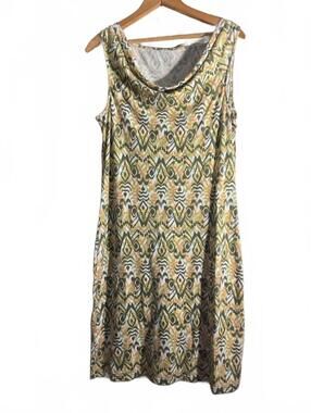 title nine Sleeveless Patterned Cowl neck Dress Size Small